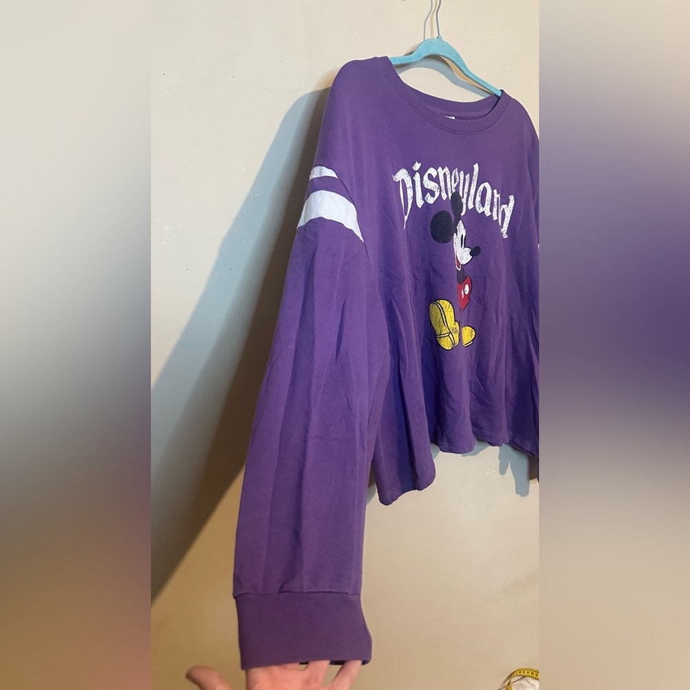 Disneyland 3x Purple Mickey Mouse Long-Sleeve Top - Picture 2 of 7
